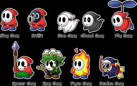 what is shy guy|different types of shy guys.